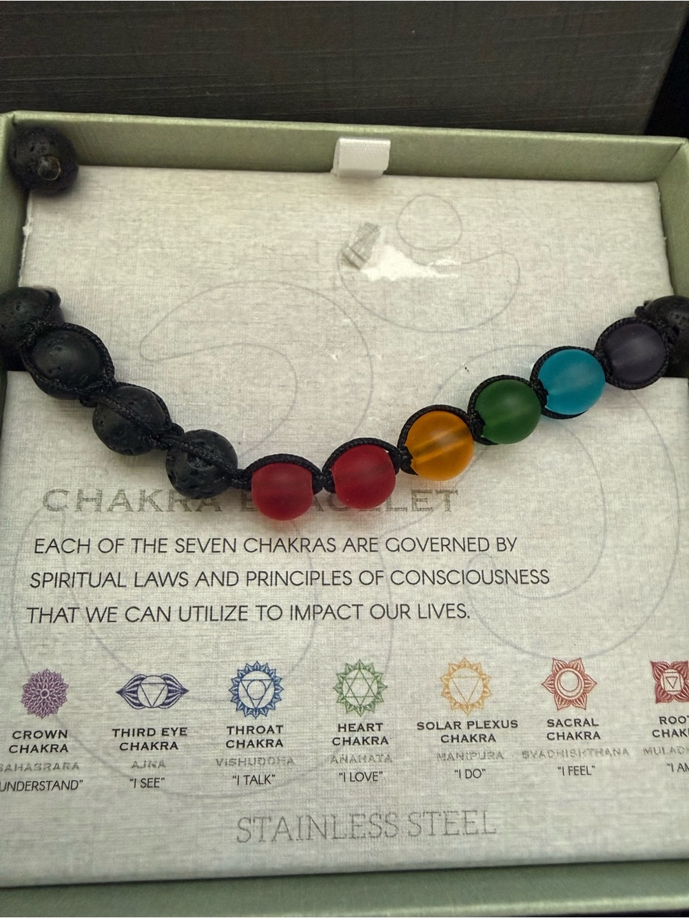 Creed Chakra Bead Bracelet in Multicolor - Picture 2 of 4